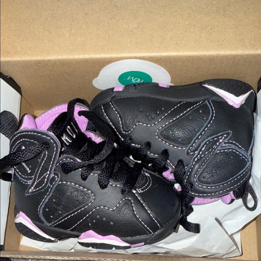 Infant Purple Black Jordans